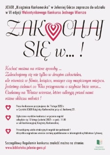 Zakochaj się w... - plakat [Dokument życia społecznego]