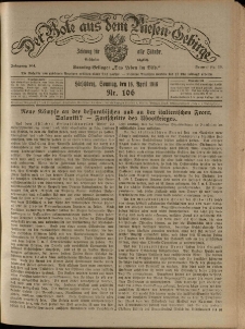 Der Bote aus dem Riesen-Gebirge : Zeitung f&uuml;r alle St&auml;nde, R. 104, 1916, nr 106