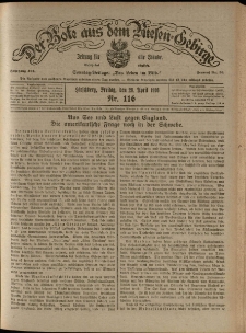 Der Bote aus dem Riesen-Gebirge : Zeitung f&uuml;r alle St&auml;nde, R. 104, 1916, nr 116