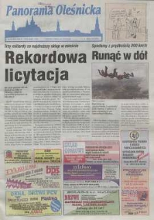 Panorama Oleśnicka: tygodnik Ziemi Oleśnickiej, 1999, nr 33 (425)