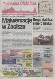 Panorama Oleśnicka: tygodnik Ziemi Oleśnickiej, 1999, nr 34 (426)