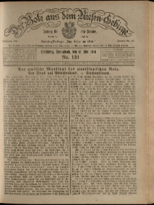 Der Bote aus dem Riesen-Gebirge : Zeitung f&uuml;r alle St&auml;nde, R. 104, 1916, nr 131
