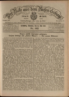 Der Bote aus dem Riesen-Gebirge : Zeitung f&uuml;r alle St&auml;nde, R. 104, 1916, nr 142