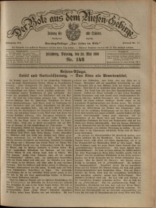 Der Bote aus dem Riesen-Gebirge : Zeitung f&uuml;r alle St&auml;nde, R. 104, 1916, nr 148