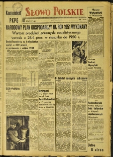 Słowo Polskie, 1952, nr 23 (1843)