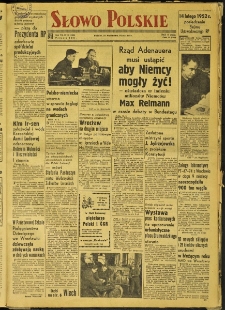 Słowo Polskie, 1952, nr 36 (1856)