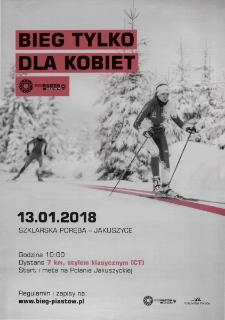 Bieg tylko dla kobiet - plakat [Dokument życia społecznego]