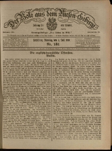 Der Bote aus dem Riesen-Gebirge : Zeitung f&uuml;r alle St&auml;nde, R. 104, 1916, nr 181