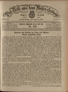 Der Bote aus dem Riesen-Gebirge : Zeitung f&uuml;r alle St&auml;nde, R. 104, 1916, nr 192
