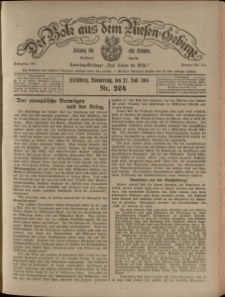Der Bote aus dem Riesen-Gebirge : Zeitung f&uuml;r alle St&auml;nde, R. 104, 1916, nr 204