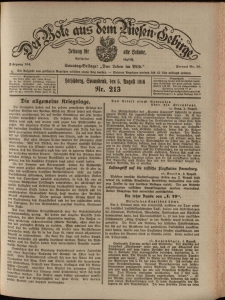 Der Bote aus dem Riesen-Gebirge : Zeitung f&uuml;r alle St&auml;nde, R. 104, 1916, nr 213