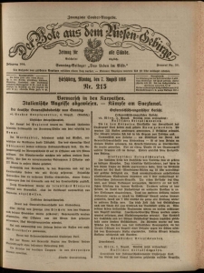 Der Bote aus dem Riesen-Gebirge : Zeitung f&uuml;r alle St&auml;nde, R. 104, 1916, nr 215