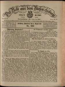 Der Bote aus dem Riesen-Gebirge : Zeitung f&uuml;r alle St&auml;nde, R. 104, 1916, nr 220