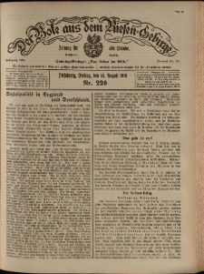 Der Bote aus dem Riesen-Gebirge : Zeitung f&uuml;r alle St&auml;nde, R. 104, 1916, nr 226
