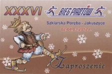 XXXVI Bieg Piast&oacute;w - zaproszenie [Dokument życia społecznego]