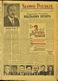 Słowo Polskie, 1952, nr 255 (2055)