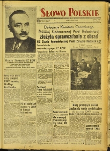 Słowo Polskie, 1952, nr 266 (2066)