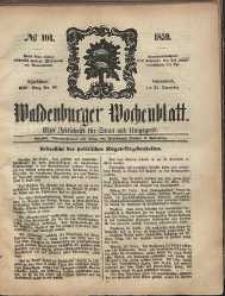Waldenburger Wochenblatt, Jg. 5, 1859, nr 104
