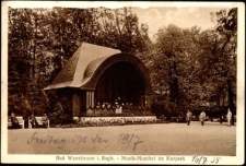 Bad Warmbrunn i. Rsgb. - Musik ? Muschel im Kurpark [Dokument ikonograficzny]