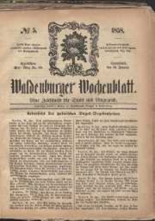 Waldenburger Wochenblatt, Jg. 4, 1858, nr 5