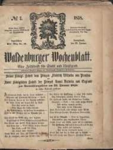 Waldenburger Wochenblatt, Jg. 4, 1858, nr 7