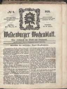 Waldenburger Wochenblatt, Jg. 4, 1858, nr 9