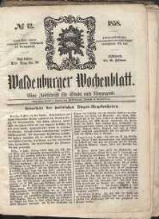 Waldenburger Wochenblatt, Jg. 4, 1858, nr 12