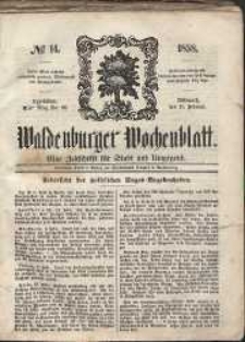 Waldenburger Wochenblatt, Jg. 4, 1858, nr 14