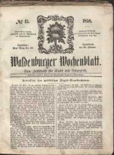 Waldenburger Wochenblatt, Jg. 4, 1858, nr 15