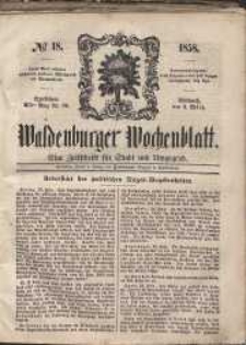 Waldenburger Wochenblatt, Jg. 4, 1858, nr 18