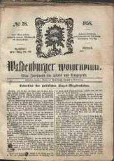 Waldenburger Wochenblatt, Jg. 4, 1858, nr 28