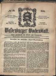 Waldenburger Wochenblatt, Jg. 4, 1858, nr 29