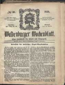 Waldenburger Wochenblatt, Jg. 4, 1858, nr 30