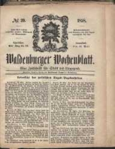Waldenburger Wochenblatt, Jg. 4, 1858, nr 39