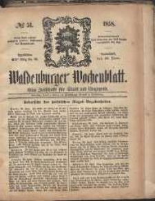 Waldenburger Wochenblatt, Jg. 4, 1858, nr 51