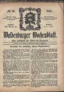 Waldenburger Wochenblatt, Jg. 4, 1858, nr 54