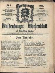Waldenburger Wochenblatt, Jg. 8, 1862, nr 1