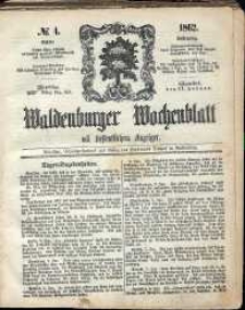 Waldenburger Wochenblatt, Jg. 8, 1862, nr 4