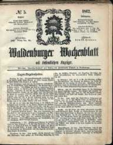 Waldenburger Wochenblatt, Jg. 8, 1862, nr 5