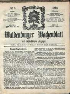 Waldenburger Wochenblatt, Jg. 8, 1862, nr 7