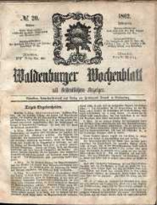 Waldenburger Wochenblatt, Jg. 8, 1862, nr 20