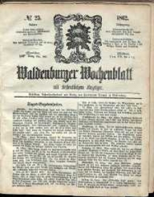 Waldenburger Wochenblatt, Jg. 8, 1862, nr 23