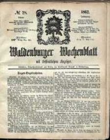 Waldenburger Wochenblatt, Jg. 8, 1862, nr 28