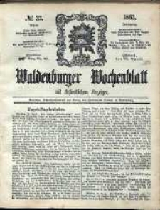 Waldenburger Wochenblatt, Jg. 8, 1862, nr 33