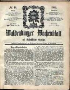 Waldenburger Wochenblatt, Jg. 8, 1862, nr 40
