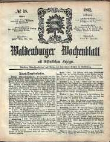 Waldenburger Wochenblatt, Jg. 8, 1862, nr 48
