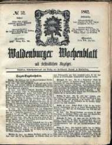 Waldenburger Wochenblatt, Jg. 8, 1862, nr 52