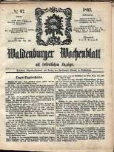 Waldenburger Wochenblatt, Jg. 8, 1862, nr 62