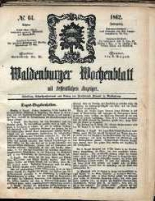 Waldenburger Wochenblatt, Jg. 8, 1862, nr 64