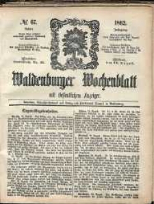 Waldenburger Wochenblatt, Jg. 8, 1862, nr 67